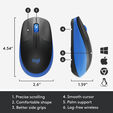 Rato Logitech M190 1000DPI Wireless Azul image number null