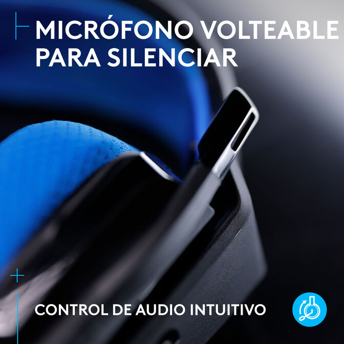 Headset Logitech G535 Lightspeed Wireless Gaming Preto/Azul image number 6