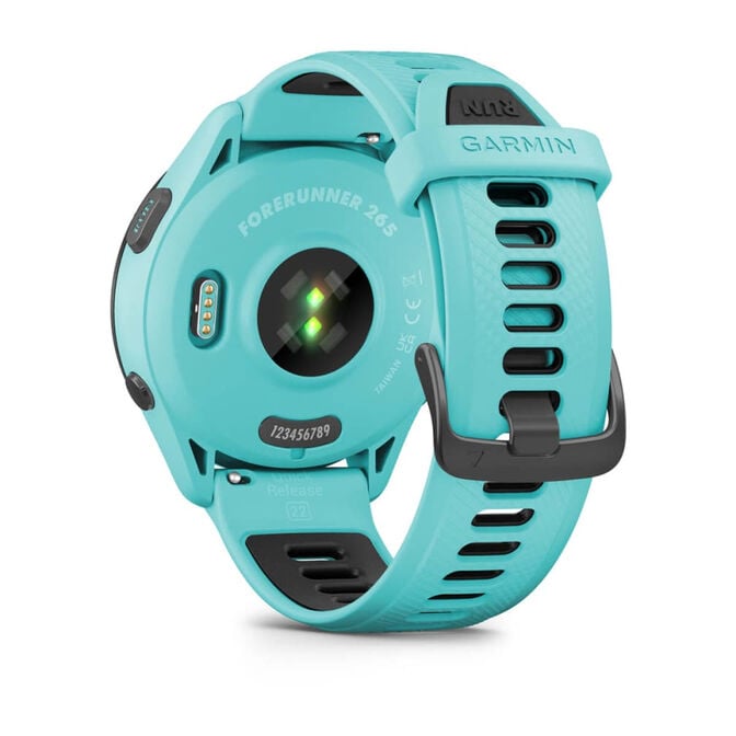 Smartwatch Garmin Forerunner 265 46mm Turquesa/Preto image number 6