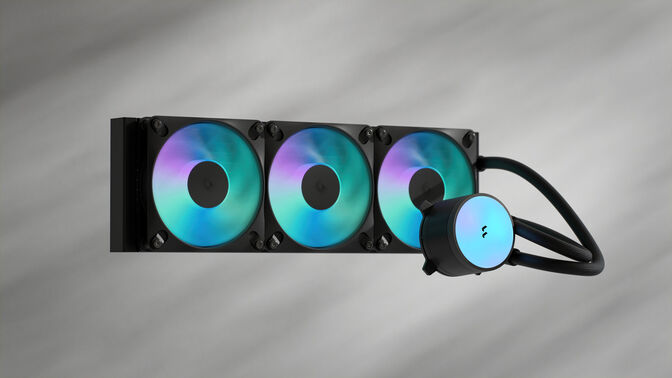 Water Cooler CPU Fractal Design Radius 360 RGB Preto image number 3