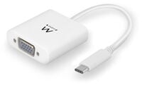 Adaptador Gigabit Ewent USB-C Macho > VGA 1080p Branco