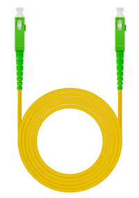 Cabo de Fibra &Oacute;ptica Nanocable SC/APC-SC/APC Monomodo Simplex LSZH 10 M Amarelo