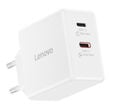 Carregador Lenovo de Parede USB-C 65W Dual GaN Branco + Cabo USB-C 1.5m image number null