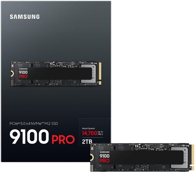 SSD Samsung 9100 Pro 2TB Gen5 M.2 NVMe (14700/13300MB/s) image number 2