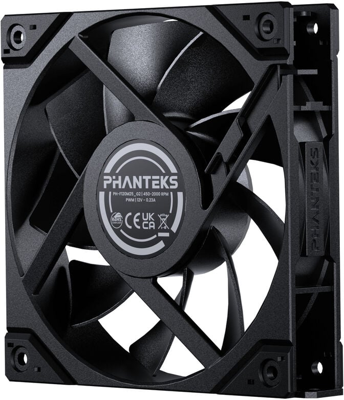 Ventoinha Phanteks M25 Gen2 PWM  120mm Preto (Pack 3) image number 2