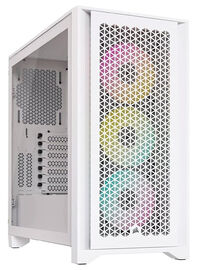 Caixa ATX Corsair iCUE 4000D Airflow RGB Branco Vidro Temperado