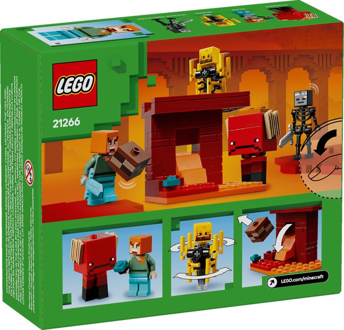LEGO Minecraft: A Batalha da Lava do Nether, 99 Pe&ccedil;as (21266) image number 1