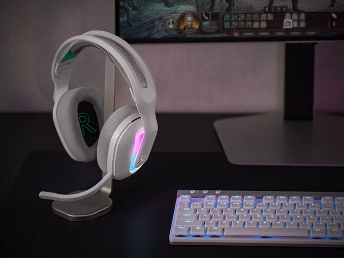 Headset Logitech G522 RGB Lightspeed Wireless Branco image number 2