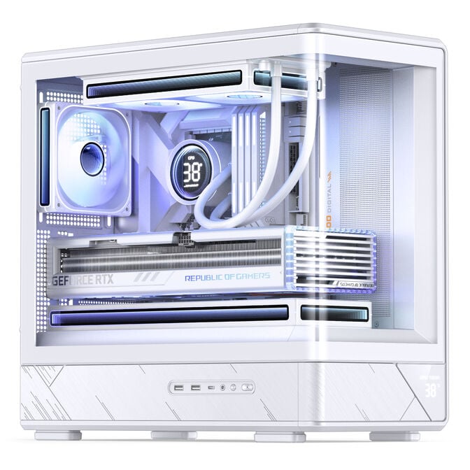 Caixa Micro-ATX Jonsbo D200 Vidro Temperado Branco image number 3