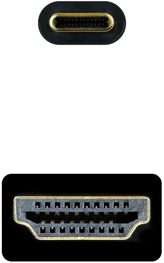 Cabo Conversor Nanocable USB-C > HDMI 1.4 4K@30HZ 3 M Preto image number 2