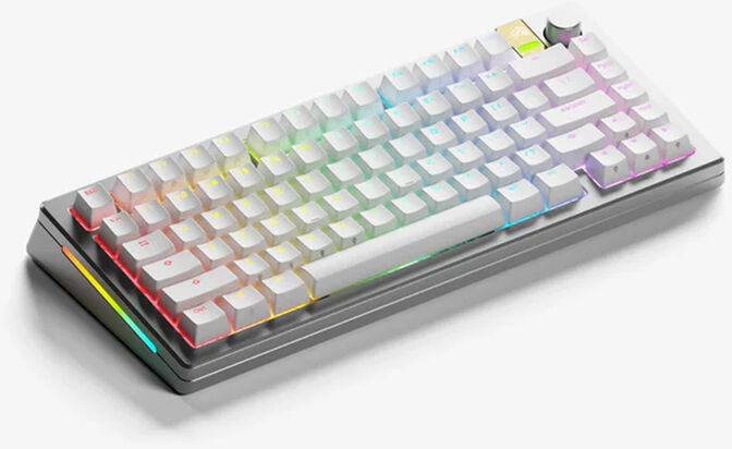 Teclado Mec&acirc;nico Glorious GMMK 3 Pro HE Wireless 75% Prateado - Fox HE Switch (US) image number 1