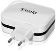 Carregador Tooq 4x USB 5V 6.8A com Controlo AI Branco image number null