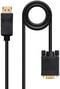 Cabo Conversor Nanocable DisplayPort/M > VGA/M 1 M Preto
