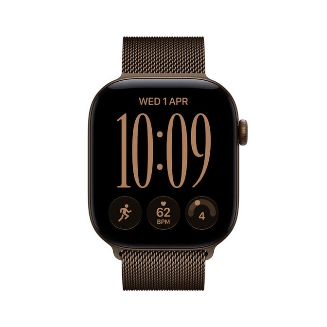 Smartwatch Apple Watch Series 12 GPS + Cellular 46mm Dark Bronze Aluminium Case with Dark Bronze Milanese Loop - M/L image number 1