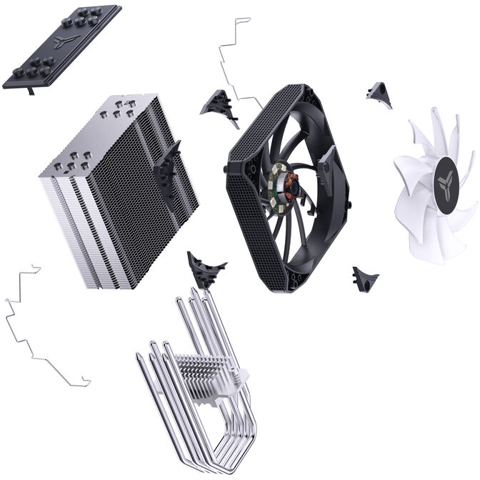 Cooler CPU Jonsbo PISA A5 ARGB Cinzento - 120mm image number 9