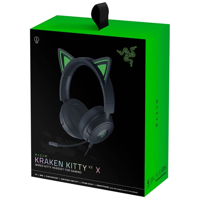 Headset Razer Kraken Kitty V3 X Wireless/Bluetooth Preto image number 5