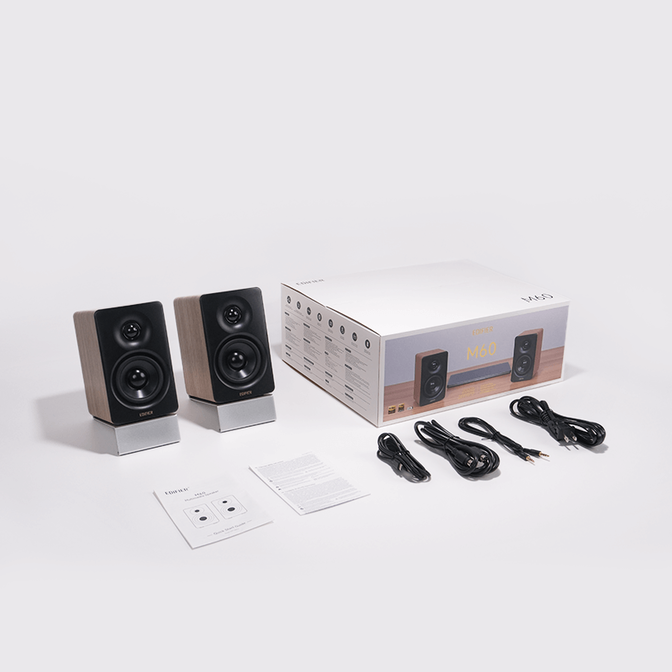 Colunas Edifier Desktop M60 66W Bluetooth USB-C Classic Oak image number 4