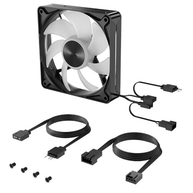 Ventoinha Corsair RS120 II ARGB PWM Preta 120mm image number 5
