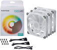 Ventoinha Phanteks M25 PWM D-RGB Branca Pack 3- 140mm image number null