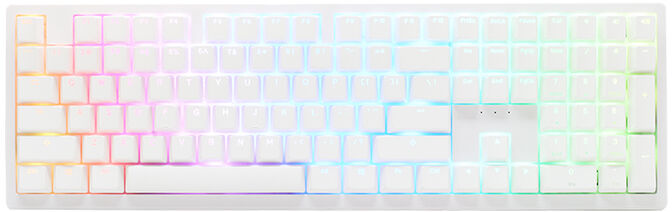 Teclado Mec&aacute;nico Ducky Zero 6108 100% Pure White RGB Wireless MX2A-Brown (ES) image number 0