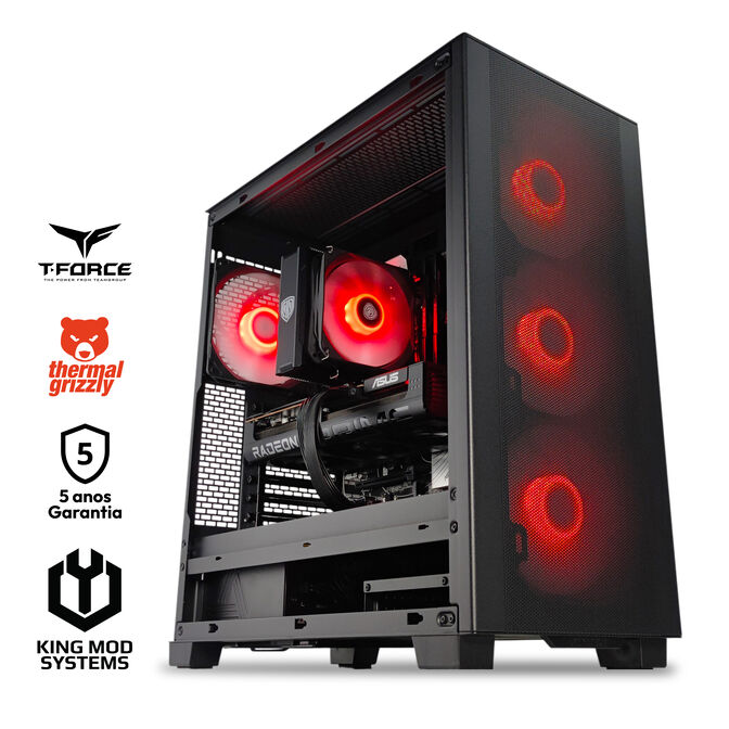 Computador Mach 5R Gamer-PC Ryzen 5 7600X3D 32GB DDR5 2TB RX 9070 XT WiFi W11 Bonus