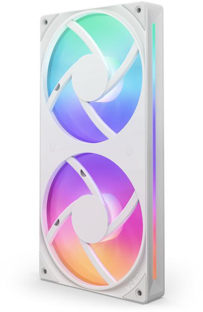 Ventoinha NZXT F240 RGB Core Single-Frame Brancas - Dupla Vento&iacute;nha 120mm (240mm) image number 1