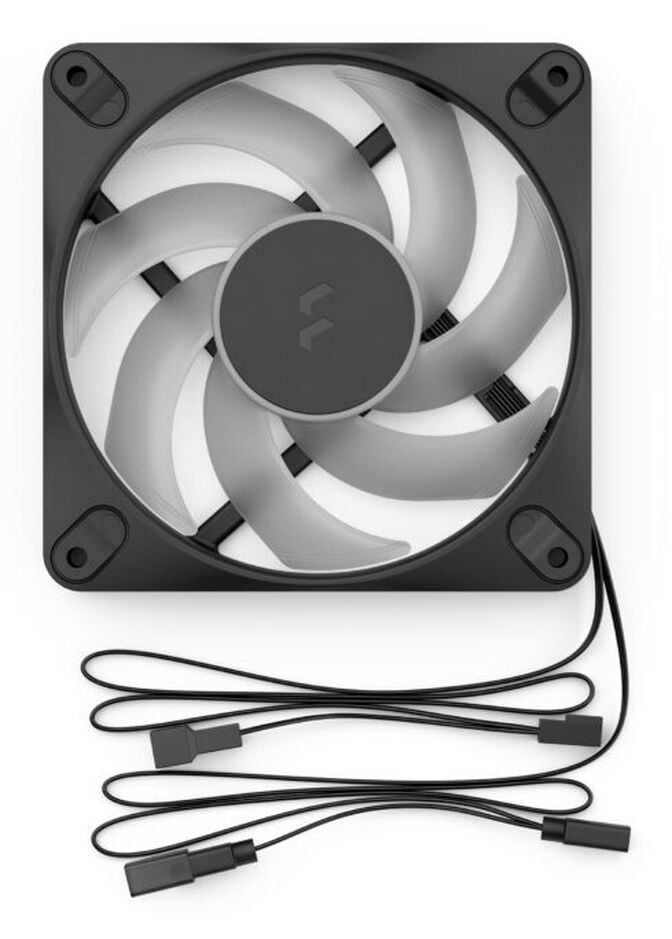 Ventoinha Fractal Design Dynamic 3 12 RGB 120mm 2200RPM 4 Pinos PWM Preta image number 5
