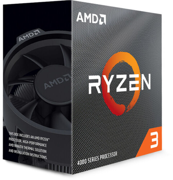 Processador AMD Ryzen 3 4100 4-Core (3.8GHz-4.0GHz) 6MB AM4 image number 1