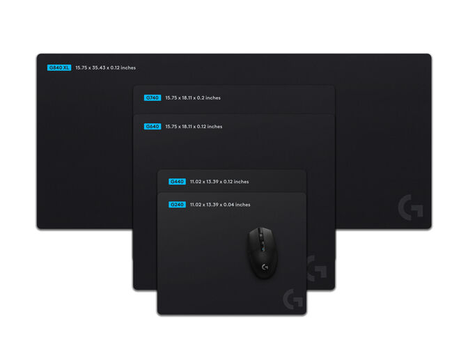 Tapete Logitech G640 Large Cloth Preto image number 0