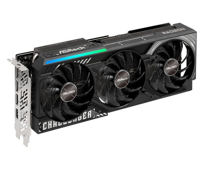 Gr&aacute;fica ASRock Radeon RX 9070 XT Challenger 16GB GDDR6 image number 3