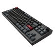 Teclado Montech Darkness TKL ,Hot-swappable, GateronG Pro 2.0 Red Switch, RGB, PBT - Mec&acirc;nico (PT) image number null
