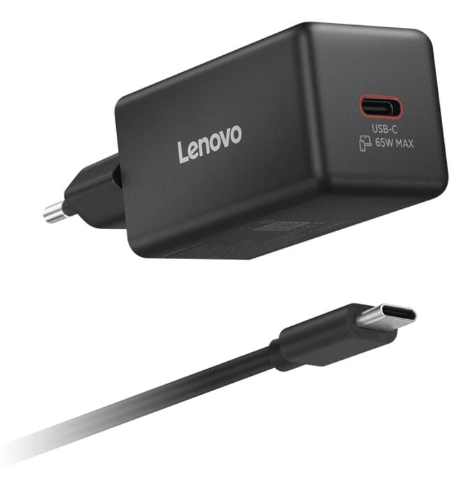 Carregador Lenovo de Parede Mini USB-C 65W GaN + Cabo USB-C 2m image number 4