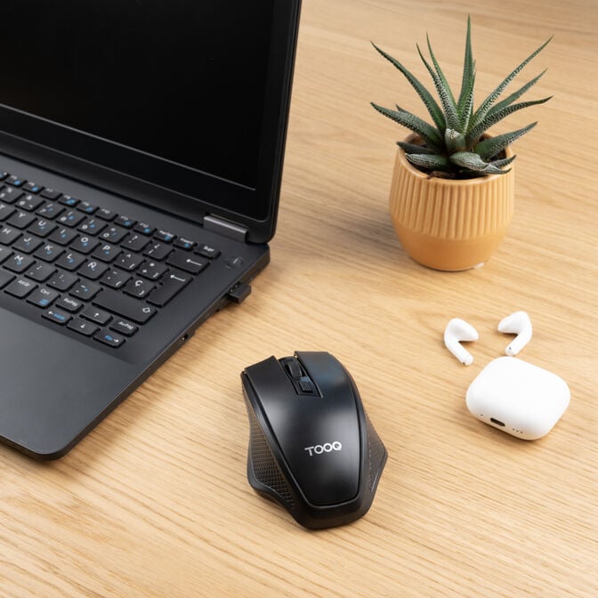 Rato Tooq TQMW-1102-B Bluetooth 1600DPI Preto image number 3