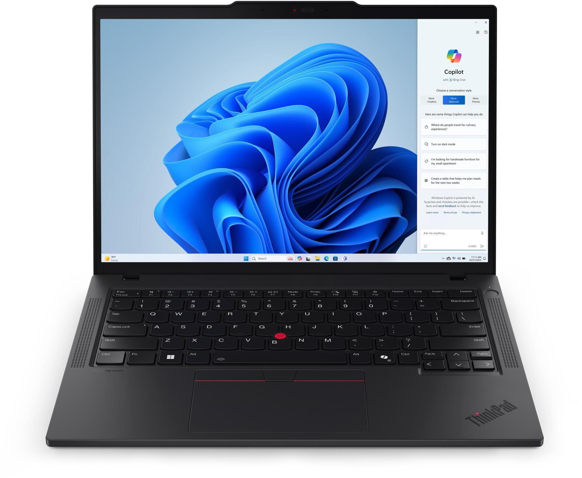 Port&aacute;til Lenovo Thinkpad T14 Gen5 Copilot AI 14" Ultra 7 155U 32GB DDR5 1TB Intel Graphics W11 Pro