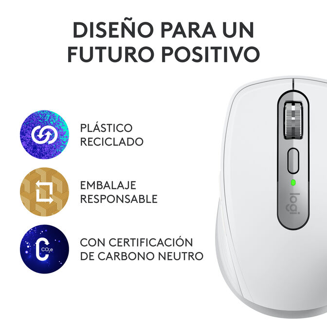 Rato Logitech MX Anywhere 3S for Business 8000DPI Wireless/Bluetooth Cinzento Claro image number 18