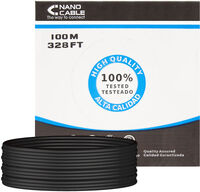Bobine de Rede Nanocable RJ45 UTP CAT.5E AWG24 Exterior 100 M Preto