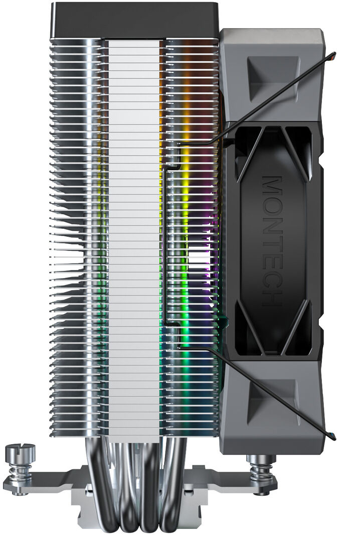 Cooler CPU Montech NX400 120mm Preto ARGB image number 5