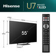 Televis&atilde;o Hisense 55U7NQ 55" QD Mini LED UltraHD 4K VIDAA image number null