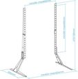 Suporte de Mesa Tooq 23" a 75" Max. 40Kg Preto image number null