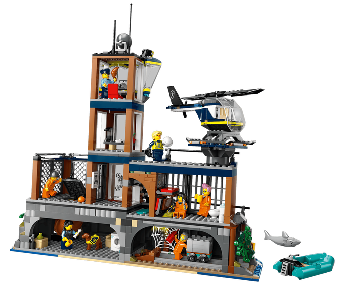 LEGO City: Ilha da Pris&atilde;o da Pol&iacute;cia, 980 Pe&ccedil;as (60419) image number 2