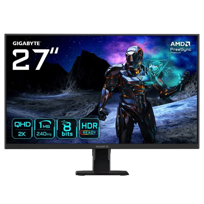 Monitor Gigabyte 27" GS27Q X QHD 240Hz IPS 1ms FreeSync Premium G-SYNC HDR10 image number 0