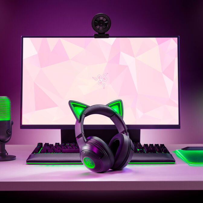 Headset Razer Kraken Kitty V2 BT Wireless/Bluetooth Preto image number 7
