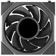 Ventoinha Lian Li UNI FAN TL120 LCD FLEX Wireless Reverse Blade Preto 120mm (Pack 3) image number null