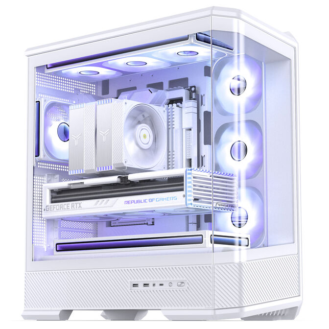 Caixa ATX Jonsbo D400 Vidro Temperado Branco image number 5