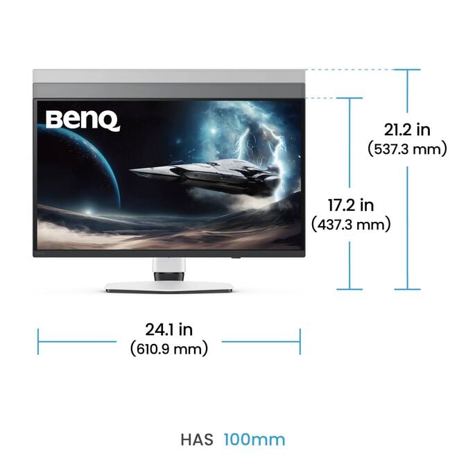 Monitor BenQ MOBIUZ 27" EX271UZ QD-OLED 4K 4K UHD 16:9 240Hz FreeSync Premium Pro image number 3