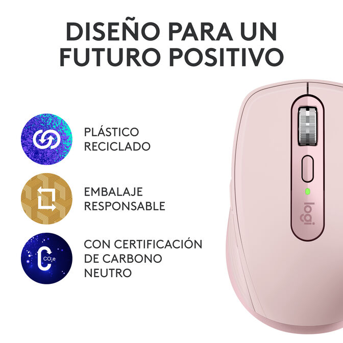 Rato Logitech MX Anywhere 3S Wireless Rosa image number 18