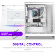 Ventoinha NZXT F240X Perfomance RGB Single-Frame Brancas - Dupla Vento&iacute;nha 120mm (240mm) image number null