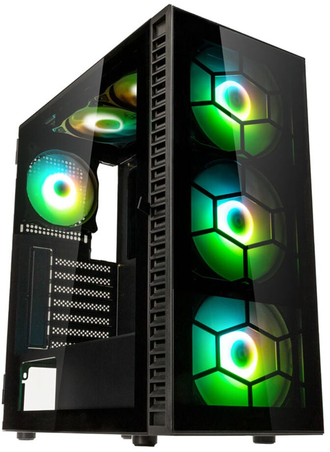 Caixa ATX Kolink Observatory HF Plus Glass ARGB Preto image number 0