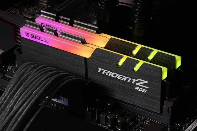 G.Skill Kit 16GB (2 X 8GB) DDR4 3600MHz Trident Z RGB CL16 image number 2