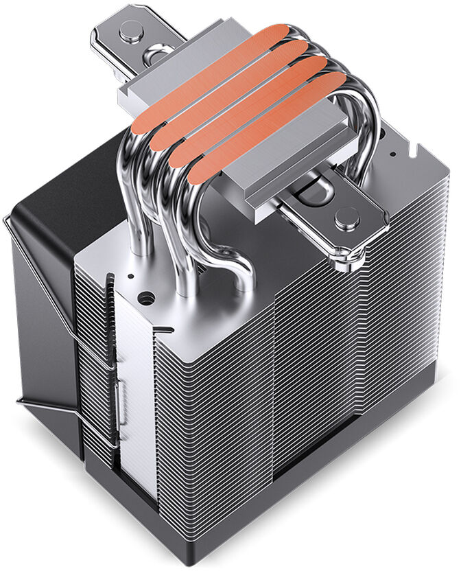 Cooler CPU Jonsbo CR-1400 V2 RGB Preto - 92mm image number 5